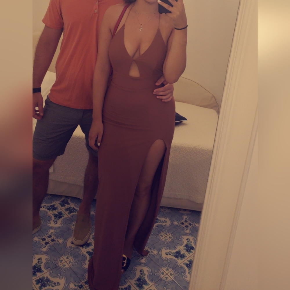 Mauve maxi dress
